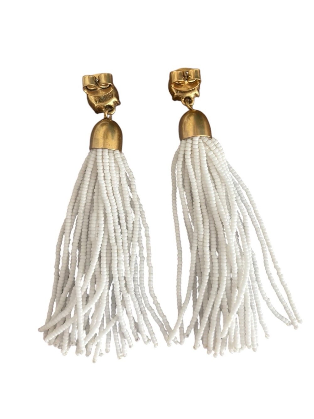 J. Crew Beaded Tassel Earrings - Picture 3 of 4